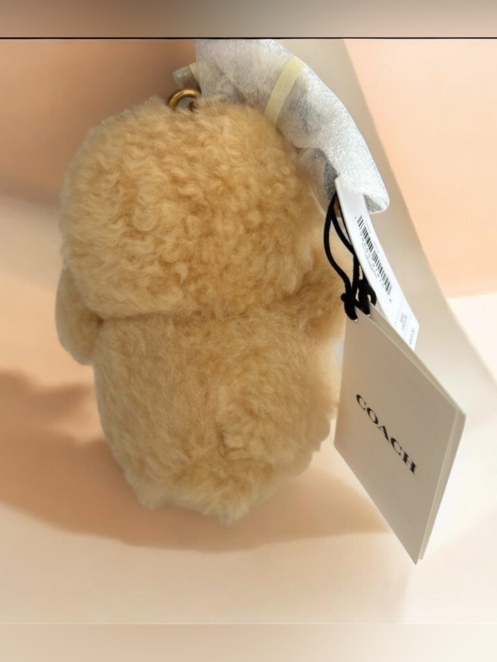 Adorable y Coach Shearling Ducky Bag Charm - Picture 3 of 10